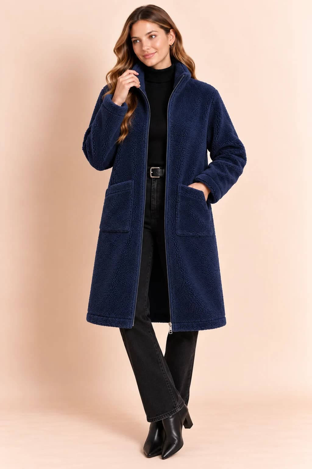 JKT46 Navy Blue Long Jackets