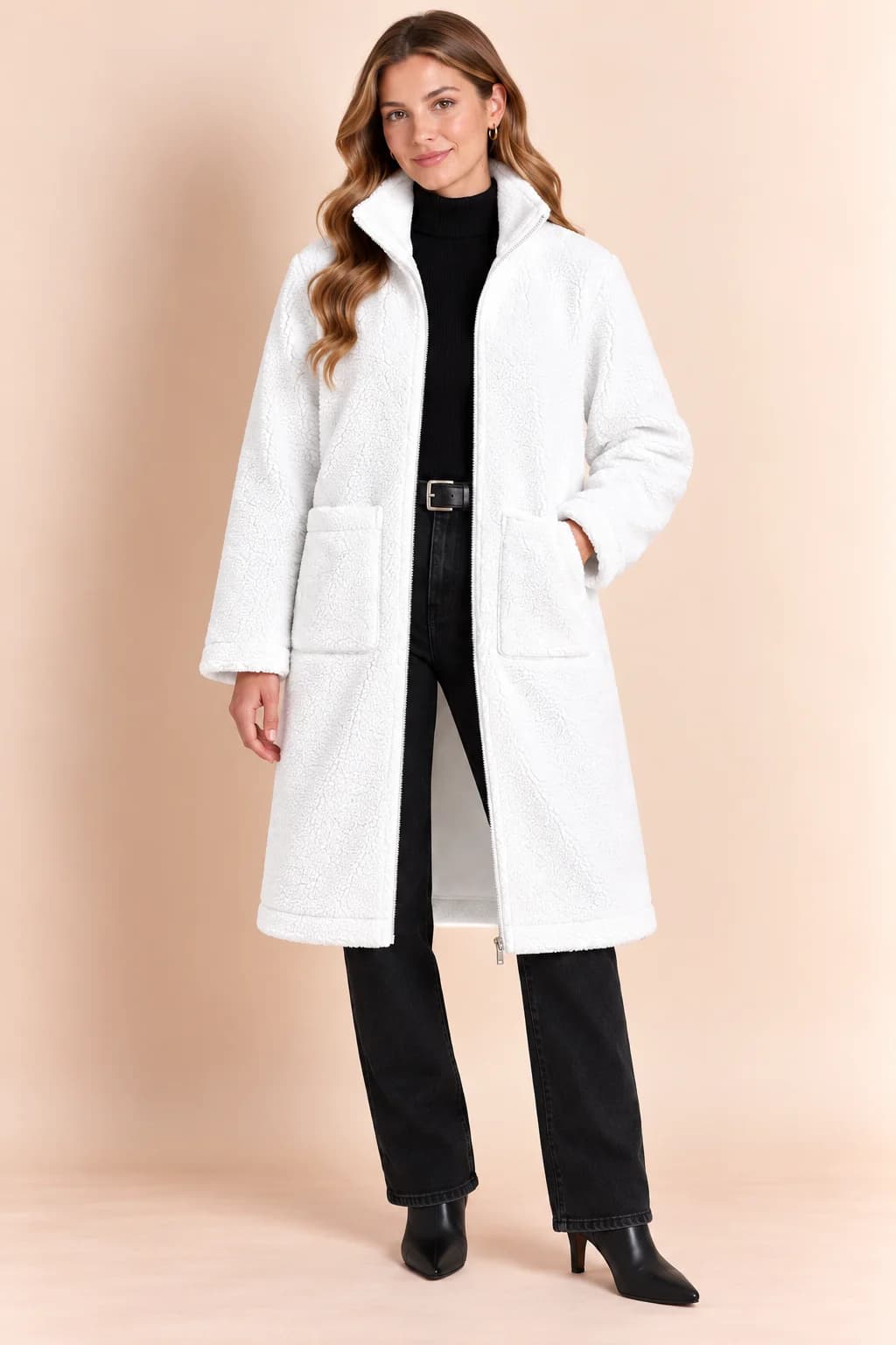 JKT46 White Long Jackets