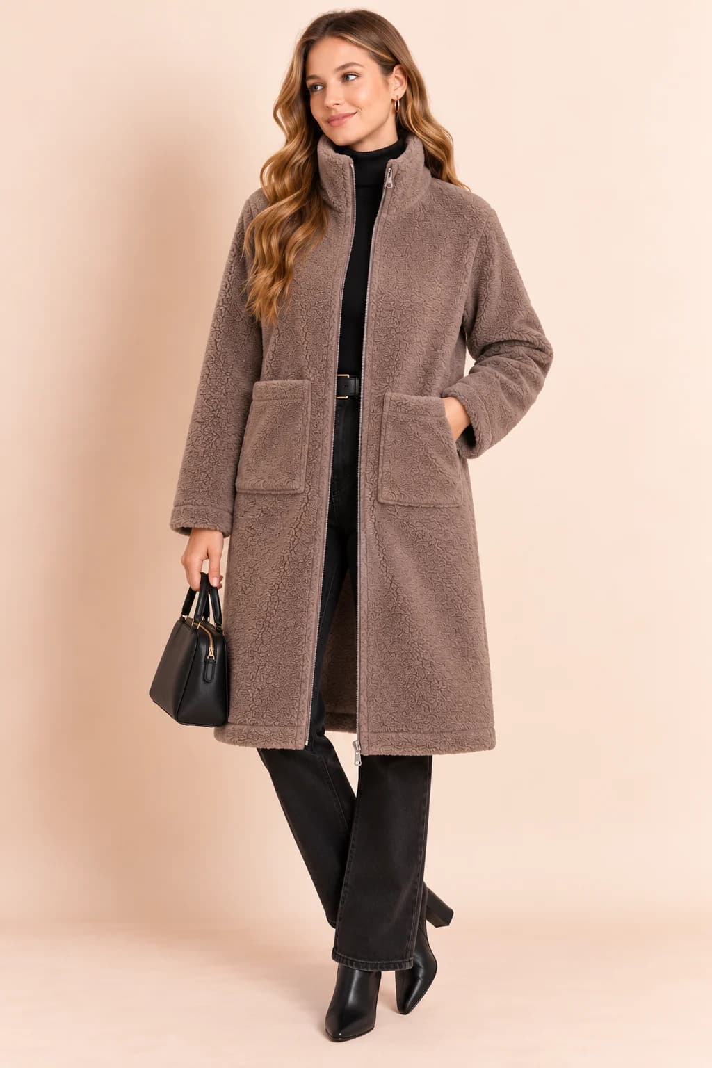 JKT46 Dusty Brown Long Jackets