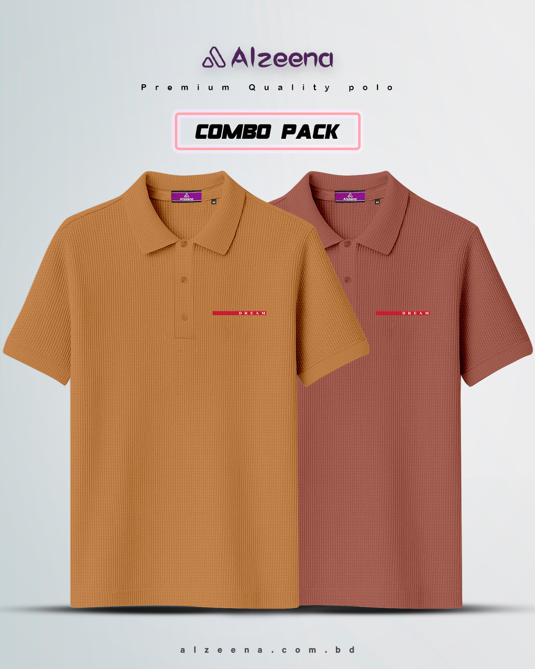 APL17 BRN&SWT Combo Men's Polo
